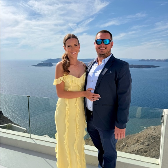 LOVERS & FRIENDS MARISOL GOWN YELLOW SIZE SMALL EXCELLENT COND. - Picture 4 of 10